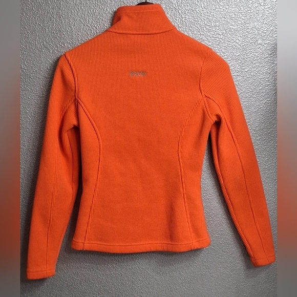 Spyder Orange Women's Zip Up Sweater Size SP - Picture 4 of 10